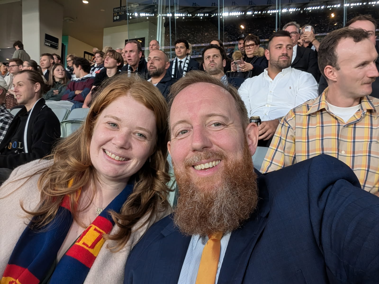 Watching the footy